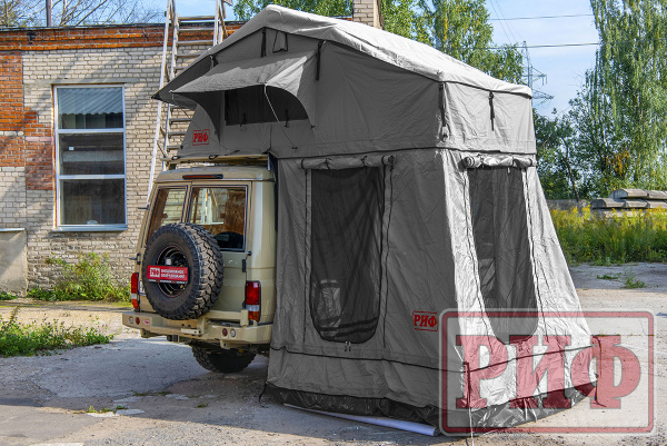 1 Тамбур к палатке РИФ Soft RT02-180 PRO, тент серый