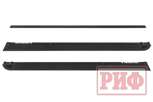 Крышка кузова РИФ для JAC T9, роллета раздвижная с электроприв.. 1580х1620 мм, алюм., черная