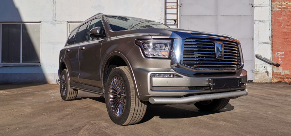 Бампер РИФ силовой передний/защита штатного бампера TANK 500 c защитой радиатора (устанавливается только с площадкой под лебёдку RIFT50-30000)