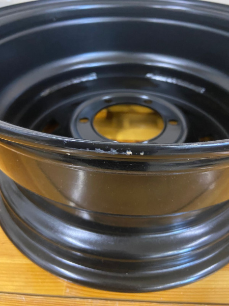 Диск усиленный Тойота Ниссан стальной черный 6x139,7 7xR16 d110 ET+30 (треуг. мелкий)(уценка)