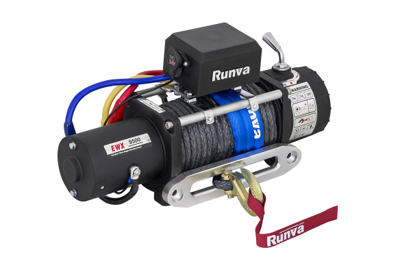 Лебёдка электрическая 24V Runva EWX9500SSR24V 4350 кг (синтетический трос)