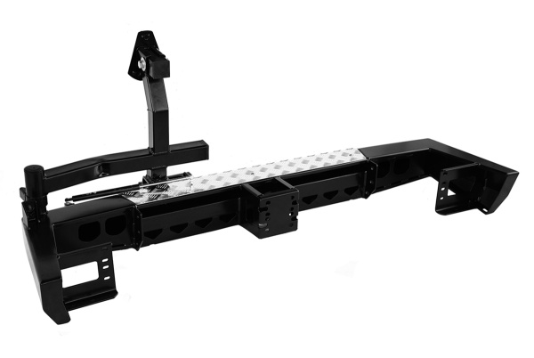 Бампер РИФ задний УАЗ Патриот 2015+ с квадратом под фаркоп и калиткой стандарт