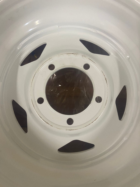 2 Диск усиленный УАЗ стальной белый 5x139,7 8xR16 d110 ET-25 (треуг.) (уценка)