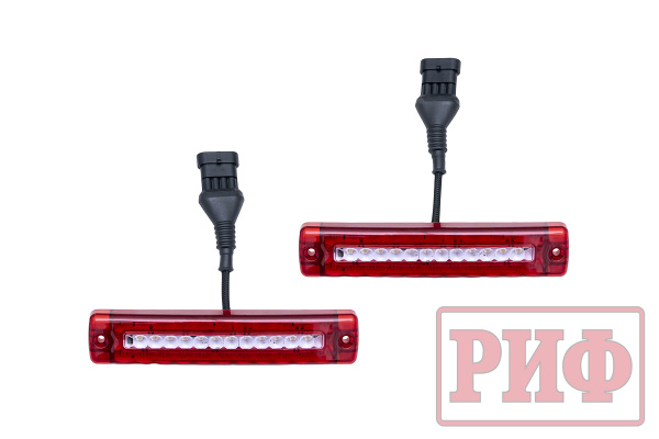 Бампер РИФ силовой задний Toyota Land Cruiser 200 2007-2012 с квадратом под фаркоп и фонарями