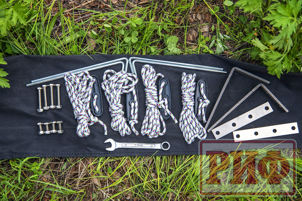 Маркиза автомобильная РИФ веерная 3,0х3,0 м (правая)