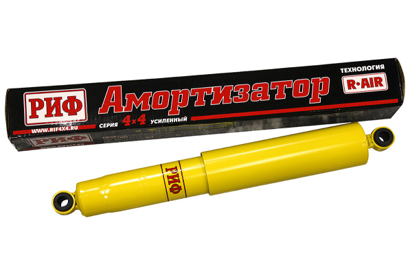 Амортизатор РИФ задний масляный Mitsubishi L200 2005-2015/Nissan Navara D22 (NP 300) лифт 50 мм