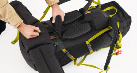 2 Рюкзак туристический Naturehike 55 л, черный