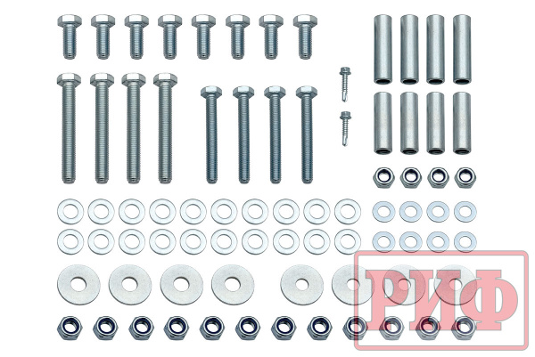Бампер задний силовой/защита штатного бампера РИФ Renault Duster 2021+ c квадратом под фаркоп