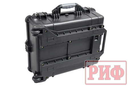Кейс защитный ударопрочный РИФ 616х493х220 мм на колесах с телескопической ручкой IP55