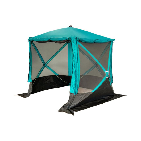Шатер "СЛЕДОПЫТ" быстросборный, h-2,05 м, 2,1х2,1 м., S по полу 4,4 кв.м, цв. WATERFALL