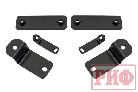 Бампер РИФ силовой передний Jeep Wrangler JL 2018+ под штатные фары, низ. пер. крыл.