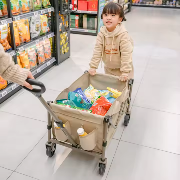 1 Тележка туристическая Naturehike 80х43х70 см, коричневая 1 Тележка туристическая Naturehike 80х43х70 см, коричневая