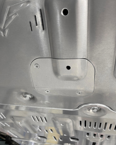 Защита Falcon радиатора, картера, РК, КПП для TANK 500 2022-2024 (бензин), алюминиевая, 8 мм