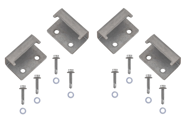 Крышка кузова РИФ для Dongfeng DF6, трёхсекционная 1525х1565/1535 мм, алюминиевая, черная