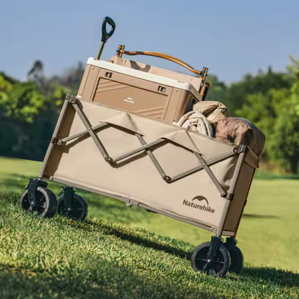 2 Тележка туристическая Naturehike 107х60х80 см, коричневая 2 Тележка туристическая Naturehike 107х60х80 см, коричневая