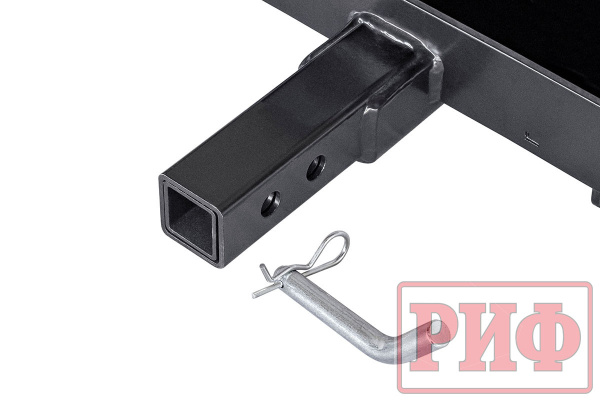 Лебёдка переносная РИФ 9500S c квадратом для фаркопа, стальной трос (облегченная) Лебёдка переносная РИФ 9500S c квадратом для фаркопа, стальной трос (облегченная)