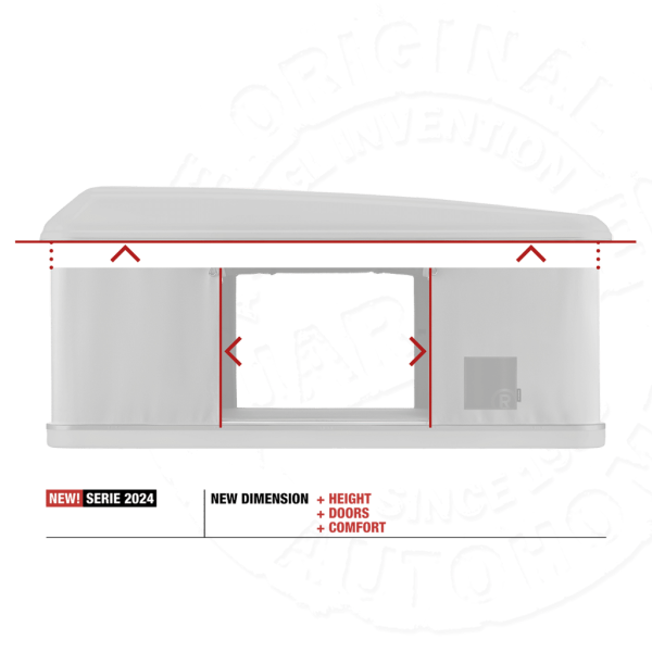 4 Палатка на крышу автомобиля AUTOHOME MAGGIOLINA AIRLANDER PLUS LARGE, серый тент, лестница 215 мм 4 Палатка на крышу автомобиля AUTOHOME MAGGIOLINA AIRLANDER PLUS LARGE, серый тент, лестница 215 мм