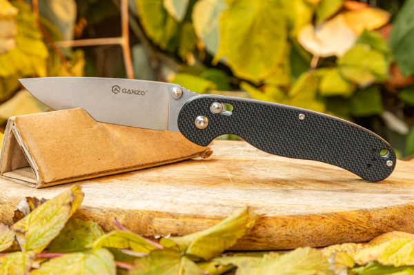 2 Нож складной GANZO, длина клинка 89 мм, сталь 440С, черный 2 Нож складной GANZO, длина клинка 89 мм, сталь 440С, черный