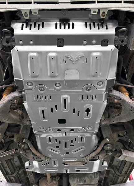 Защита Falcon радиатора, картера, РК, КПП для Toyota Land Cruiser Prado 150TX, бенз., алюм. 8 мм