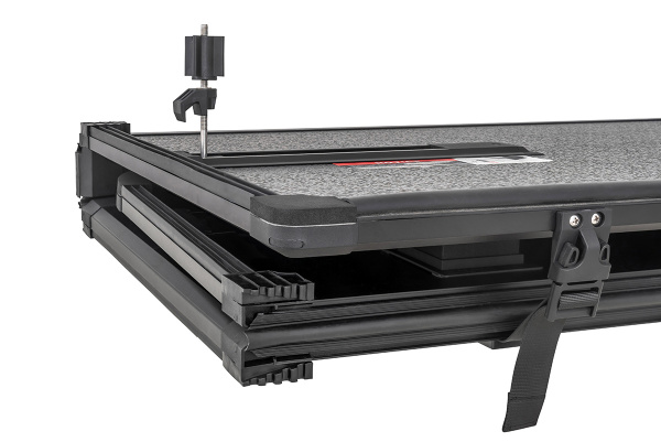 Крышка кузова РИФ для Great Wall Poer KingKong, трёхсекц. 1630х1610/1570 мм, алюминиевая, черная