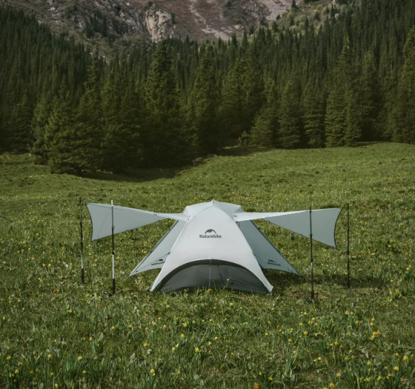 Палатка Naturehike Star River UL Si 2-местная, алюминиевый каркас, хаки