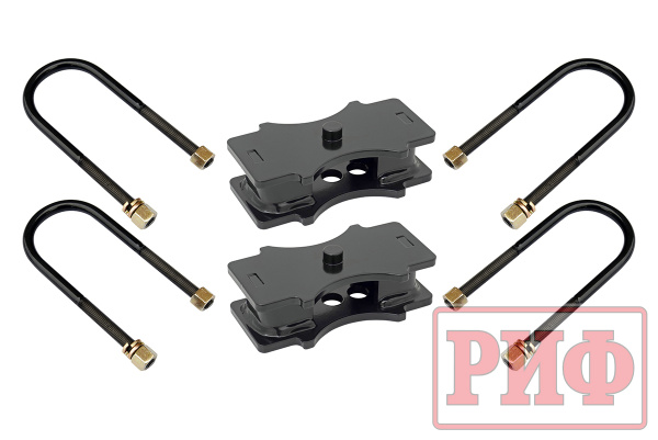 Комплект стремянок и проставок РИФ для лифта рессор на 30 мм VW Amarok