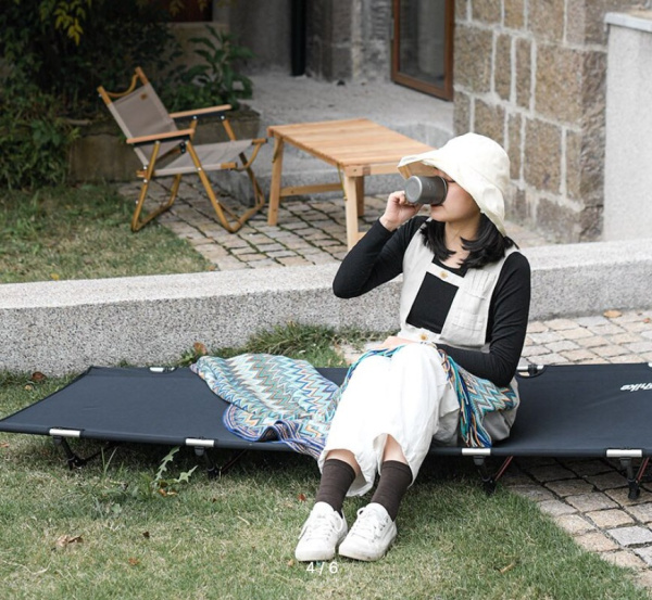 Раскладушка Naturehike XJC05, 190х65х15 см, до 150 кг, черная