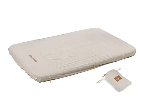 Коврик самонадувающийся Naturehike C10, двойной 200х132х10 cм, бежевый
