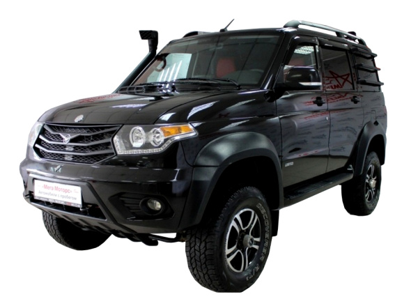 Расширители арок УАЗ Патриот 2015+ шагрень (+30 мм) (1 бак)