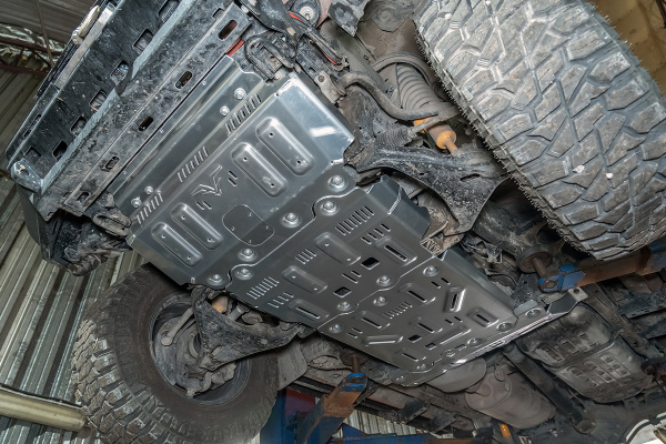 Защита Falcon радиатора, картера, РК, КПП для GWM Poer, бензин, алюминий. 8 мм