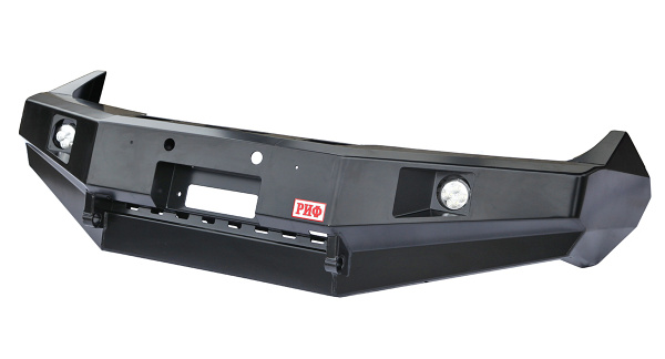 Бампер РИФ передний Nissan Navara D40/Pathfinder R51 с доп. фарами без кенгурина 2010+ Бампер РИФ передний Nissan Navara D40/Pathfinder R51 с доп. фарами без кенгурина 2010+