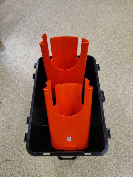 Ящик рыболовный зимний HELIOS FishBox (19л), оранжевый (уценка)