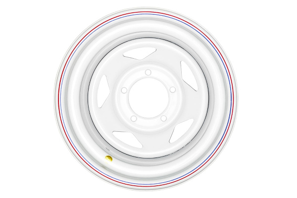 Диск усиленный УАЗ стальной белый 5x139,7 10xR15 d110 ET-44 (треугольник)