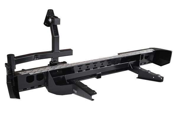 Бампер РИФ силовой задний для ГАЗ Соболь с квадратом под фаркоп и калиткой стандарт