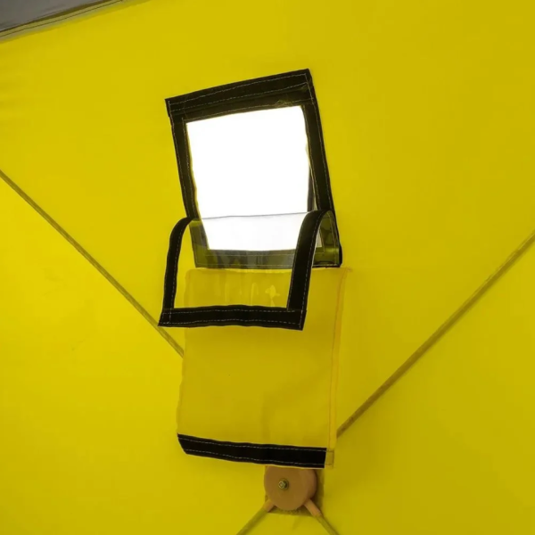 Палатка зимняя PREMIER Куб-2, желтый/серый