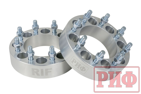 Проставки колесные РИФ 8x165,1, центр. отв. 126 мм, толщ. 50 мм (2 шт.) Проставки колесные РИФ 8x165,1, центр. отв. 126 мм, толщ. 50 мм (2 шт.)