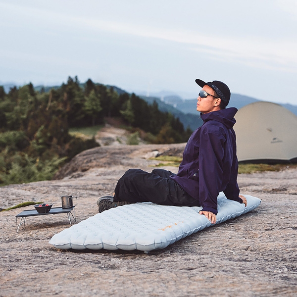 Коврик надувной Naturehike 196х64х8 см, серый, без мешка