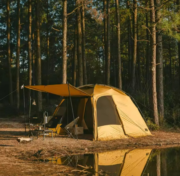 3 Палатка Naturehike Dune 7.6, 2-местная, коричневая