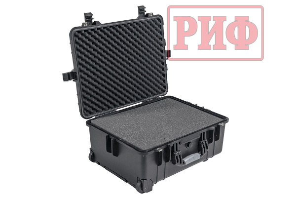 Кейс защитный ударопрочный РИФ 560х455х265 мм на колесах с телескопической ручкой IP55