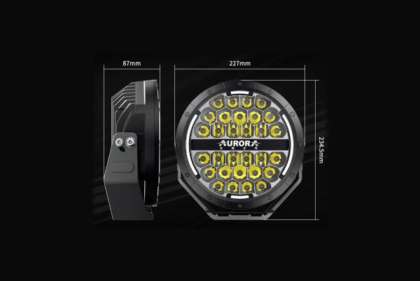 Светодиодные фары комбинированного света AURORA 229 мм 150W LED (комплект 2 шт)