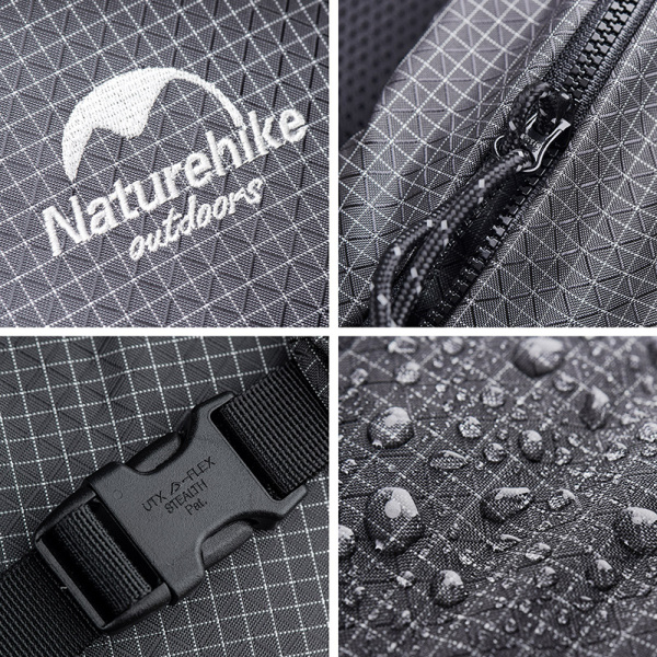 Рюкзак туристический Naturehike 60+5 л, Dyneema, черный