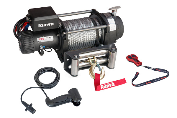 Лебёдка электрическая (индустр.) 12V Runva 17500 lbs 7930 кг