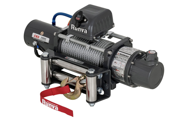 Лебёдка электрическая двухскоростная 12V Runva 10000 lbs 4500 кг