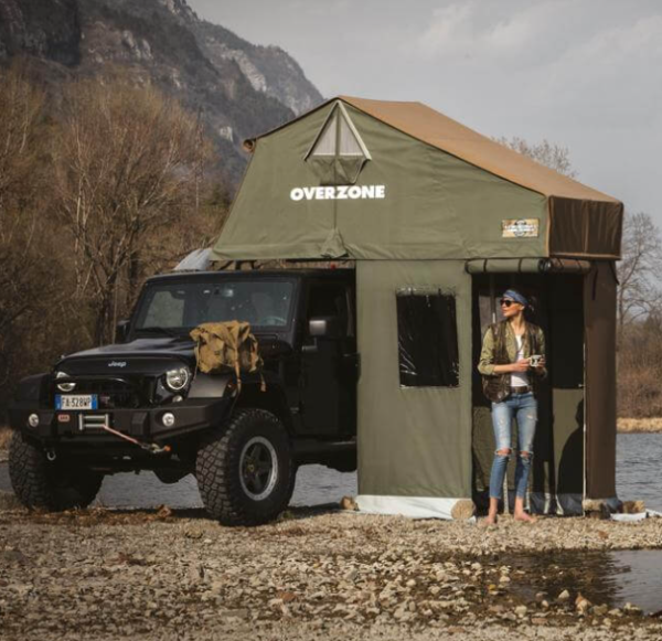 Тамбур к палатке AUTOHOME OVERZONE SMALL STANDARD, тент зеленый, высота 220 см