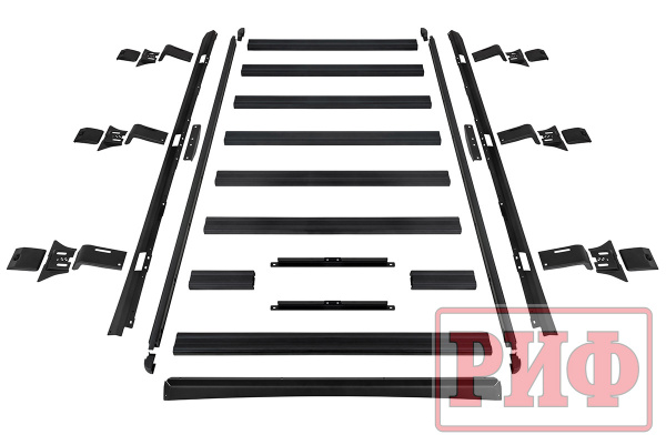 Багажник экспедиционный (платформа) алюминиевый РИФ 1450x2080 мм для BAW 212 (с крепежом)