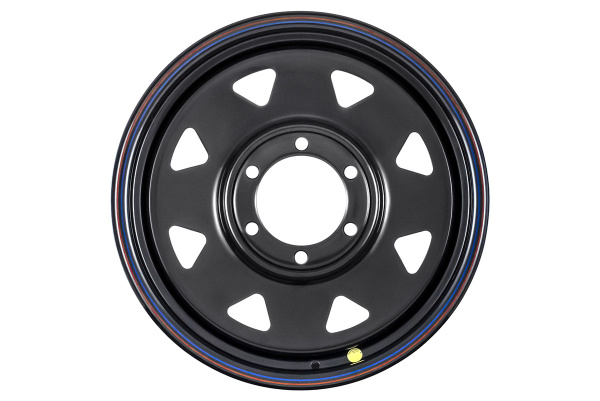 Диск усиленный стальной черный 6x139,7 8xR17 d110 ET+30 (треугольник мелкий)