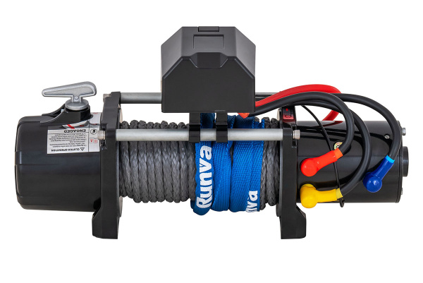 Лебёдка электрическая 12V Magnum 12000 lbs 5443 кг (синтетический трос)