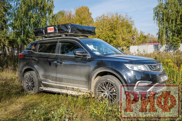 3 Палатка на крышу автомобиля РИФ Soft RT01-140, тент песочный, корпус черный, 240х140х130 см 3 Палатка на крышу автомобиля РИФ Soft RT01-140, тент песочный, корпус черный, 240х140х130 см