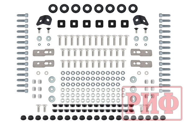 Багажник экспедиционный (платформа) алюминиевый РИФ 1250х1690 мм для Suzuki Jimny 2018+ (с крепежом)
