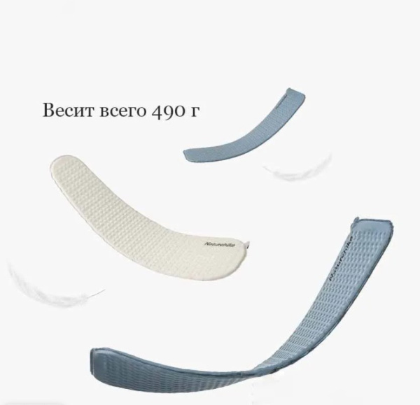 3.Коврик самонадувающийся Naturehike, 185x55x3.5 см, овальный, синий.